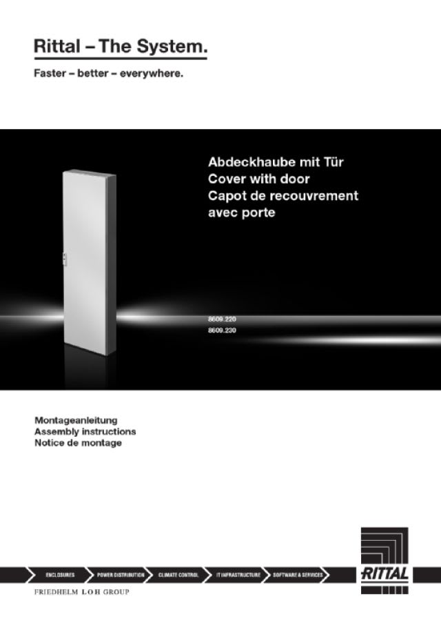 RITTAL SPA - RIT8609230 VX CUFFIA DI COPERTURA CON PORTINA