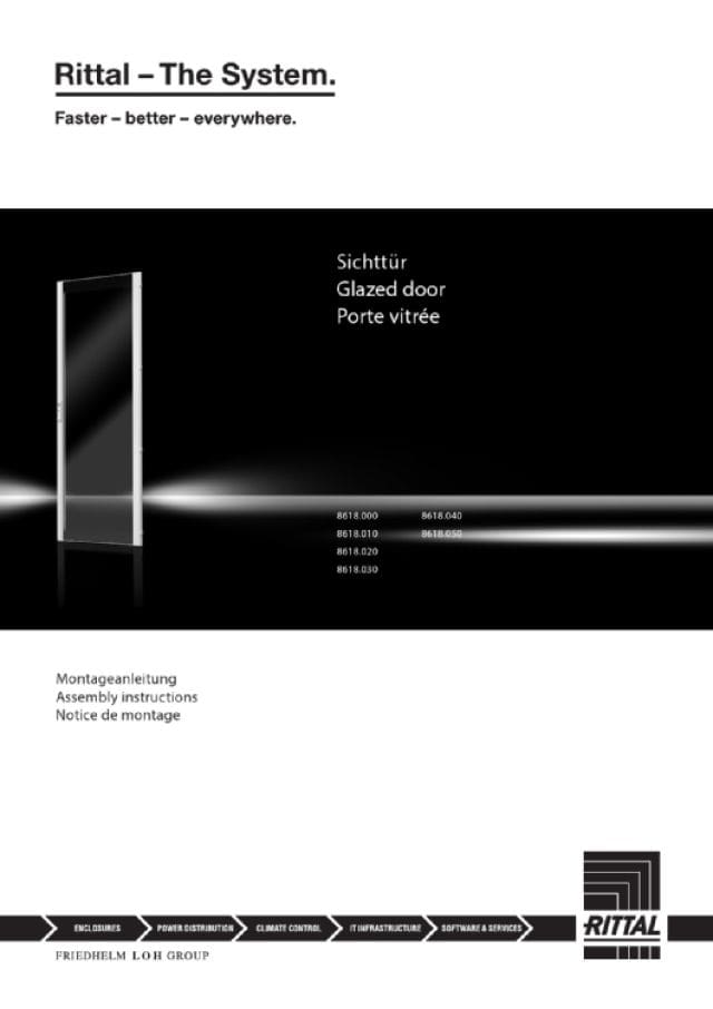 RITTAL SPA - RIT8618010 VX PORTA TRASPARENTE 800X1800 - 1PZ