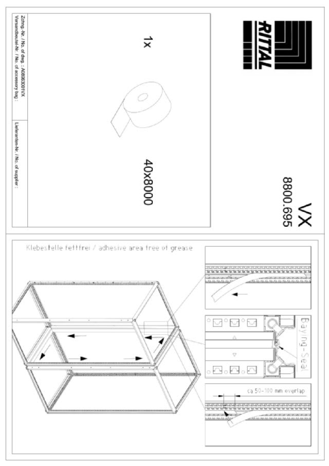 RITTAL SPA - RIT8800695 VX GUARNIZIONE EMC