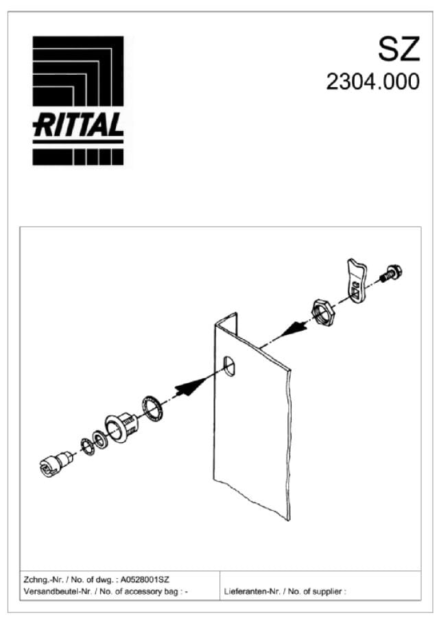 RITTAL SPA - RIT2304000 SZ CHIUSURA INOX 316L