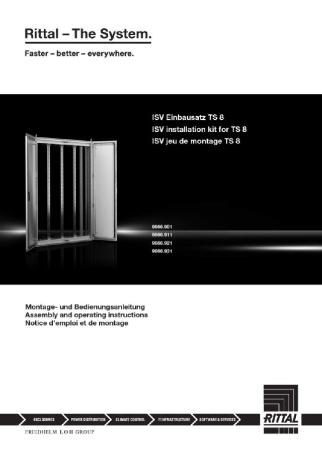 RITTAL SPA - RIT9666712 ISV PROFILATI DI MONT. 12U - 1800 MM-2PZ