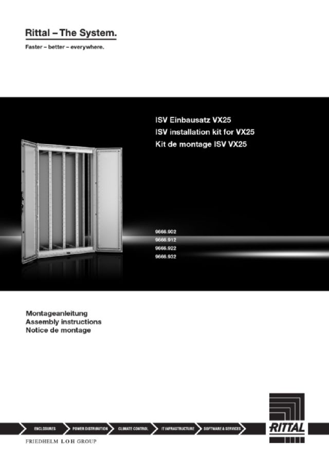 RITTAL SPA - RIT9666922 ISV KIT INSTALLAZIONE PER VX 25