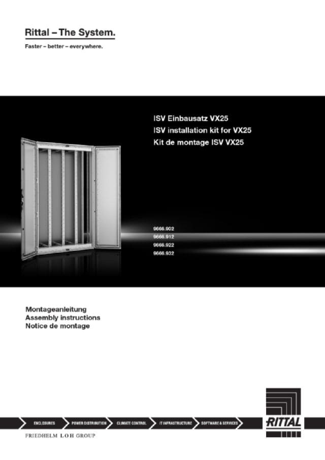 RITTAL SPA - RIT9666922 ISV KIT INSTALLAZIONE PER VX 25