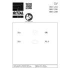 RITTAL SPA - RIT9681208 SV LIST. MONT. PORTA PARZ. VX 800 - 10PZ