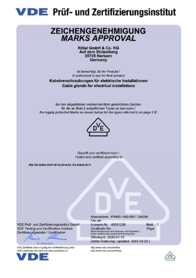 RITTAL SPA - RIT2410011 HD PRESSACAVI M16X1,5 CON CONTROD.-5 PZ