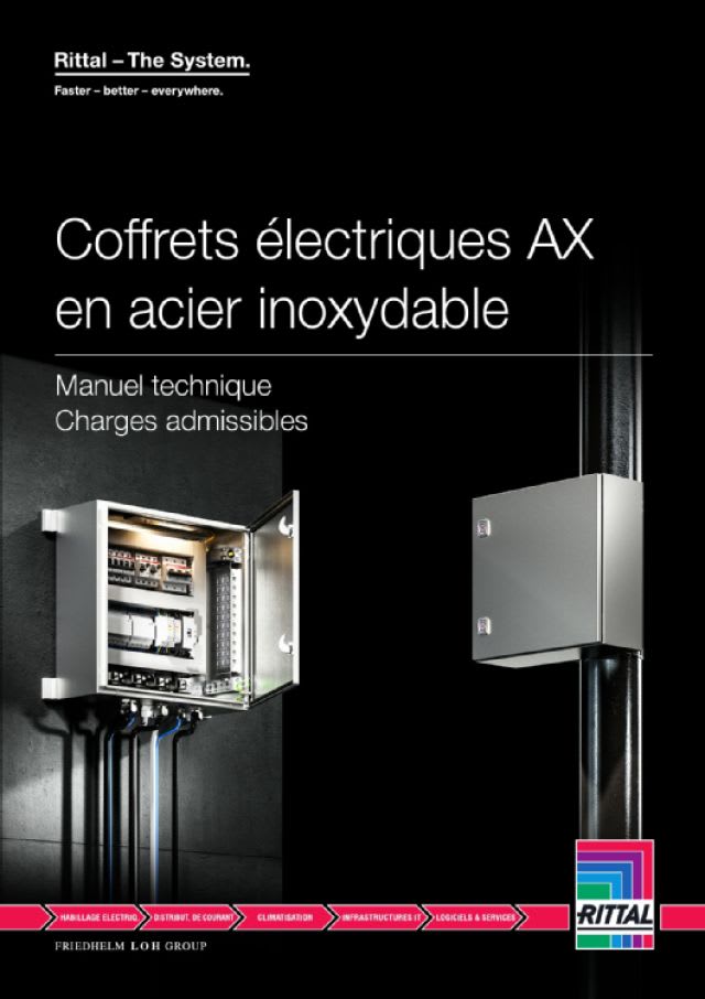 RITTAL SPA - RIT2433010 AX 4 SUPPORTI FISS. PARETE INOX 304 20MM