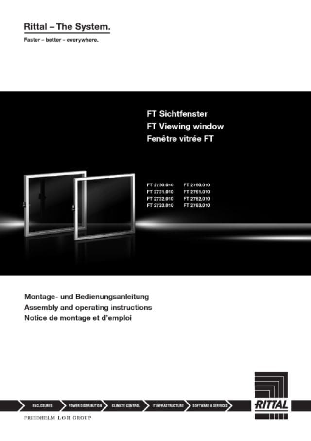 RITTAL SPA - RIT2763010 FT FINESTRA ISPEZIONE 497X497X62