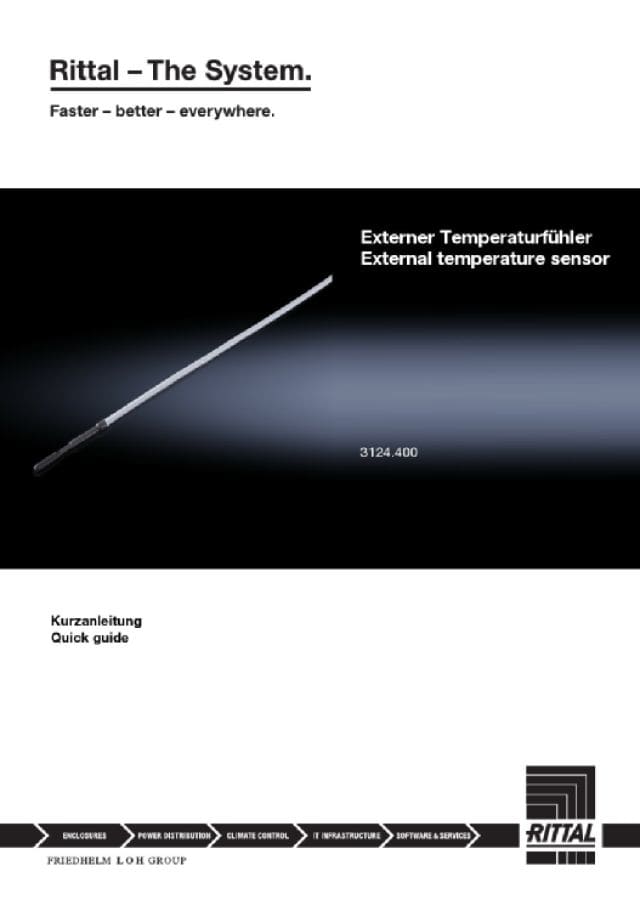 RITTAL SPA - RIT3124400 SENSORE DI TEMP. PER BLUE E+