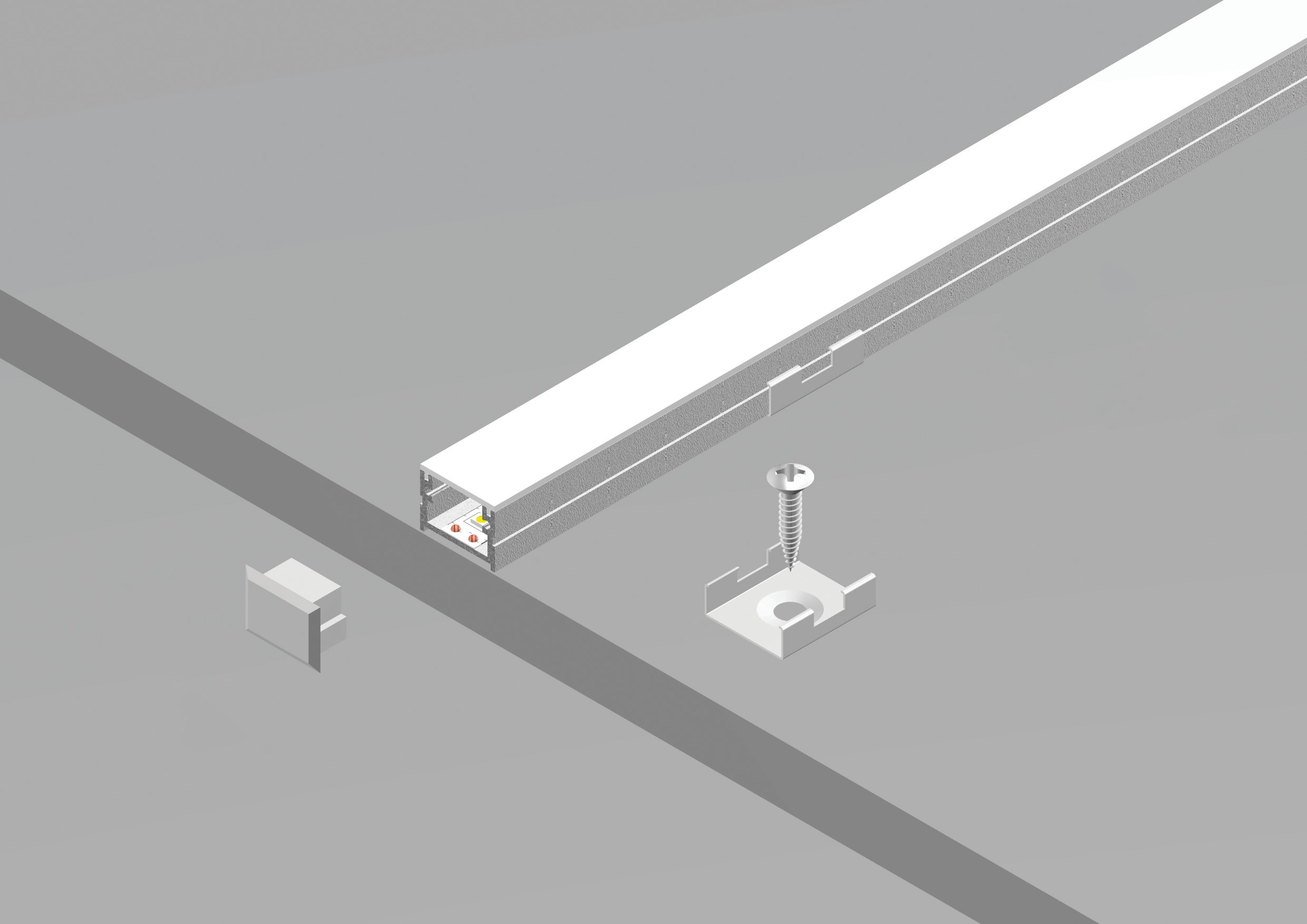 DIGIMAX SRL - DIXE161102-N PROFILO DA SUPERFICIE NERO 2MT 16X11 IP6