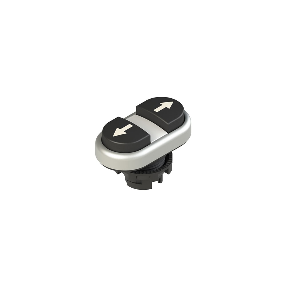 PIZZATO ELETTRICA - PZZE2 1PDBL9AAAB PULSANTE DOPPIO INFERIORE SPORGENTE CON