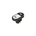 PIZZATO ELETTRICA - PZZE2 1PDRL1AABS PULSANTE DOPPIO INFERIORE RASATO CON MAR