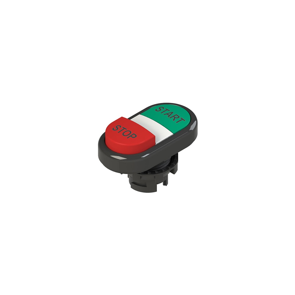 PIZZATO ELETTRICA - PZZE2 1PDSL1AAAP PULSANTE DOPPIO INFERIORE SPORGENTE CON