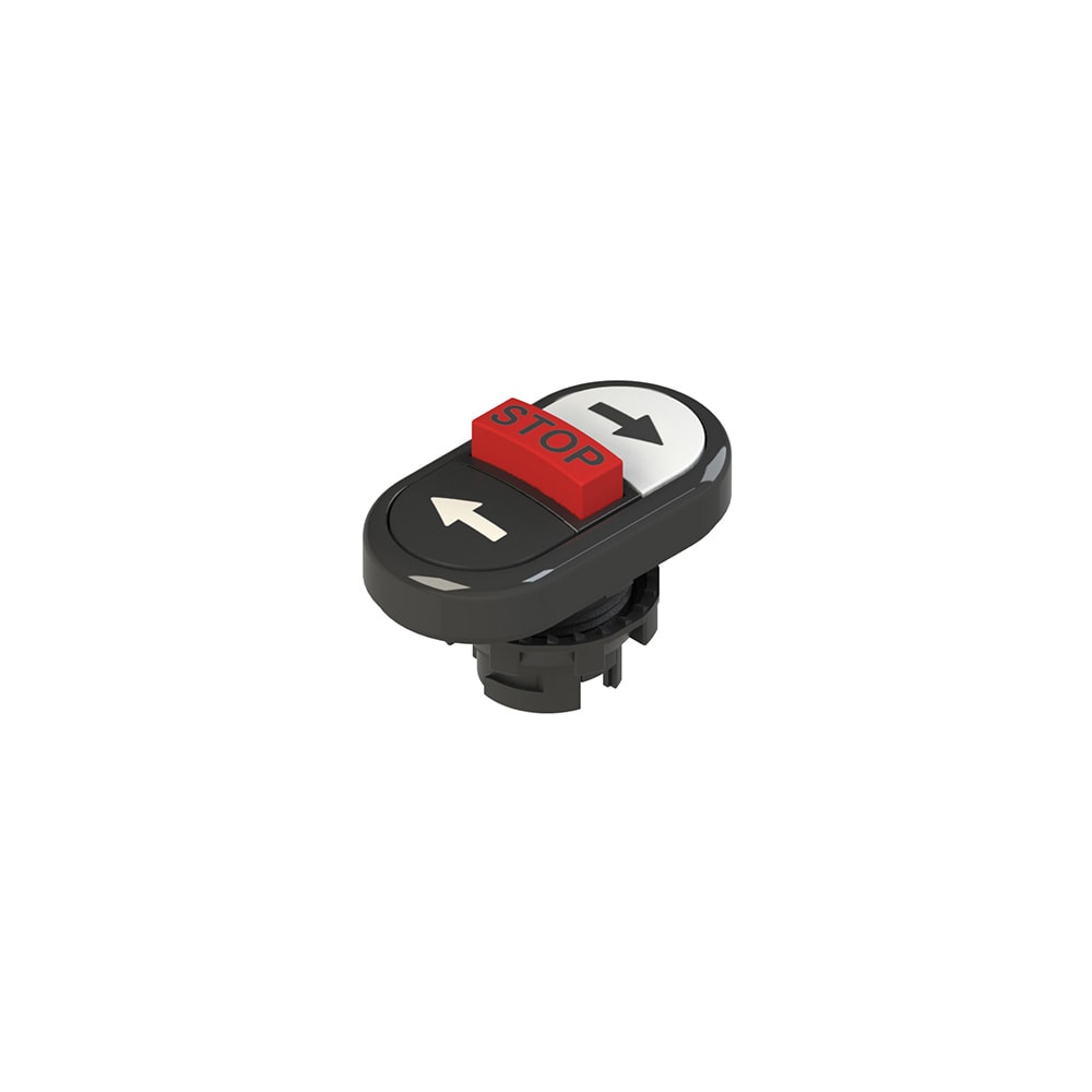 PIZZATO ELETTRICA - PZZE2 1PTRS1AABD PULSANTE TRIPLO INFERIORE RASATO CON MAR