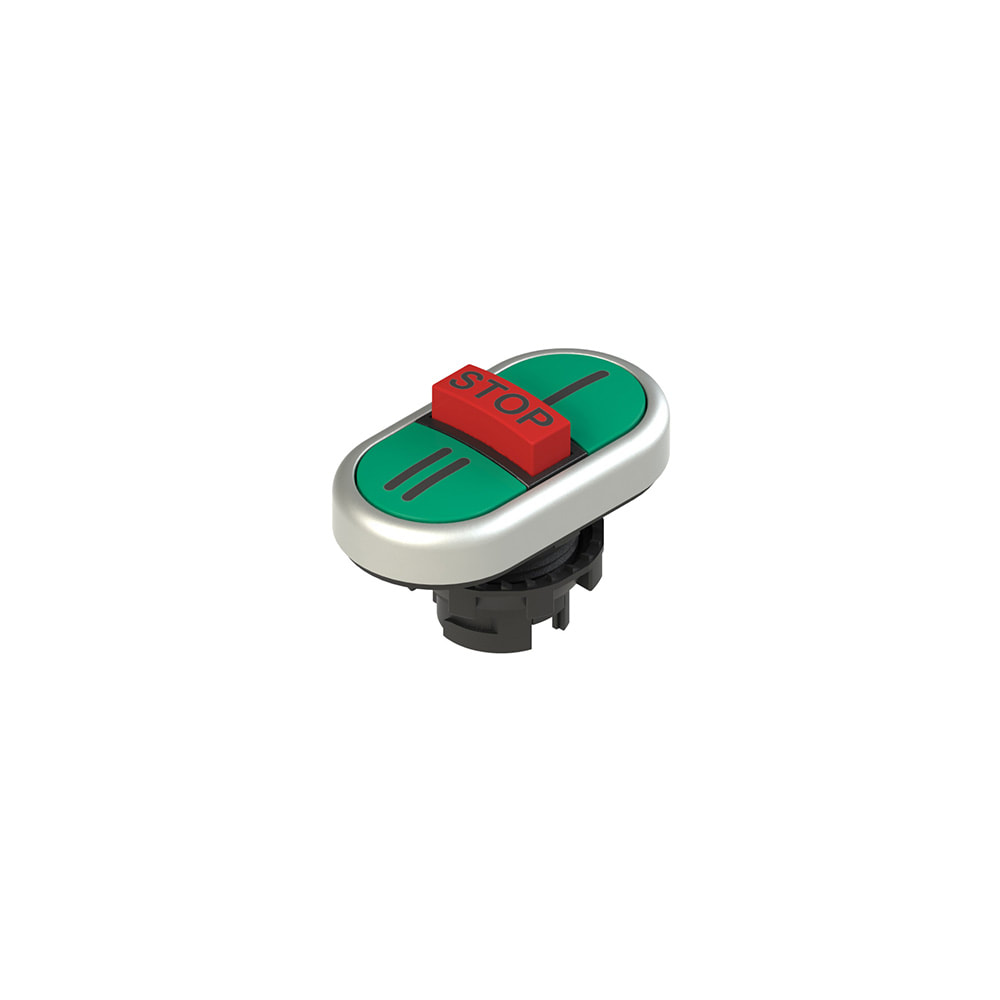 PIZZATO ELETTRICA - PZZE2 1PTRS9AAAY PULSANTE TRIPLO INFERIORE RASATO CON MAR