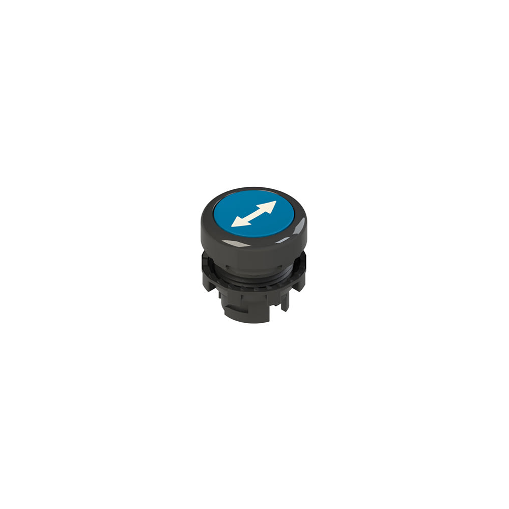 PIZZATO ELETTRICA - PZZE2 1PU2R621L170 PULSANTE AD IMPULSO RASATO BLU CON MARCA