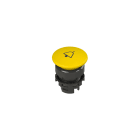 PIZZATO ELETTRICA - PZZE2 1PU2F541L14 PULSANTE AD IMPULSO A FUNGO GIALLO CON M