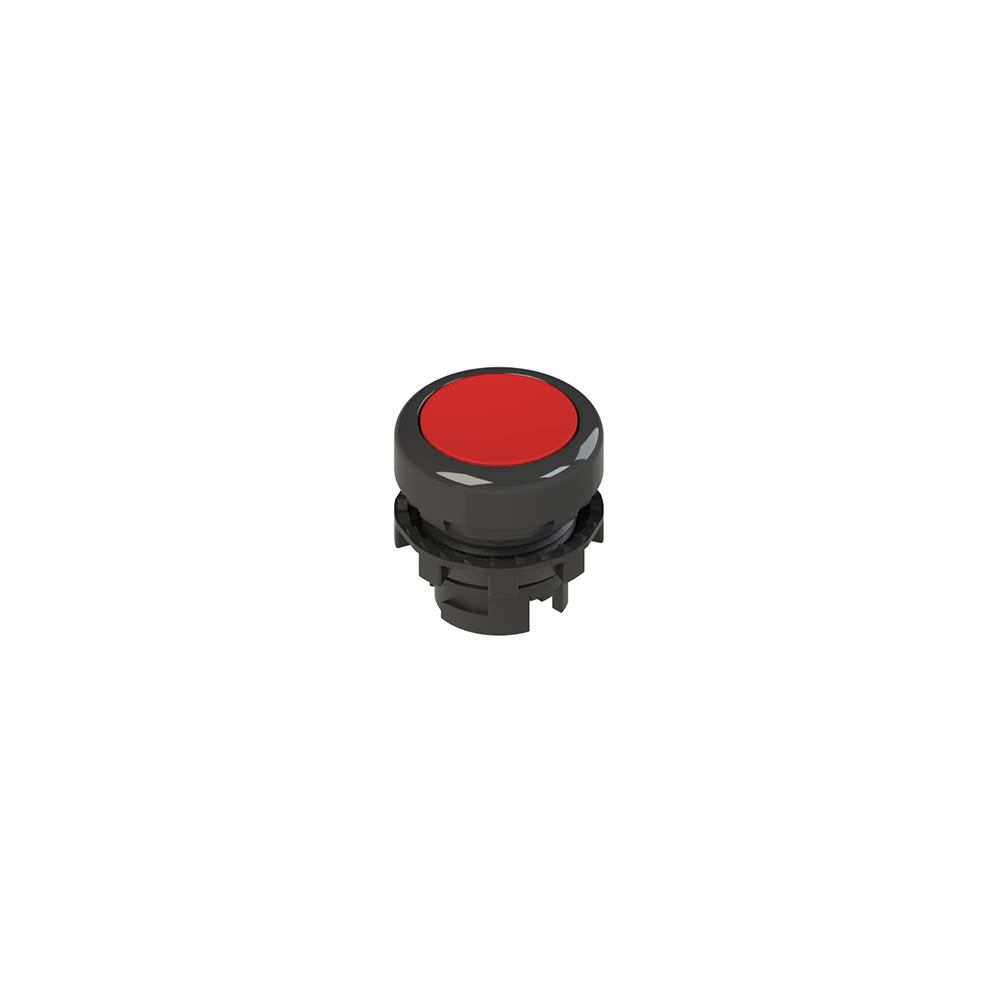 PIZZATO ELETTRICA - PZZE2 1PU2R3210-T6 PULSANTE AD IMPULSO RASATO ROSSO