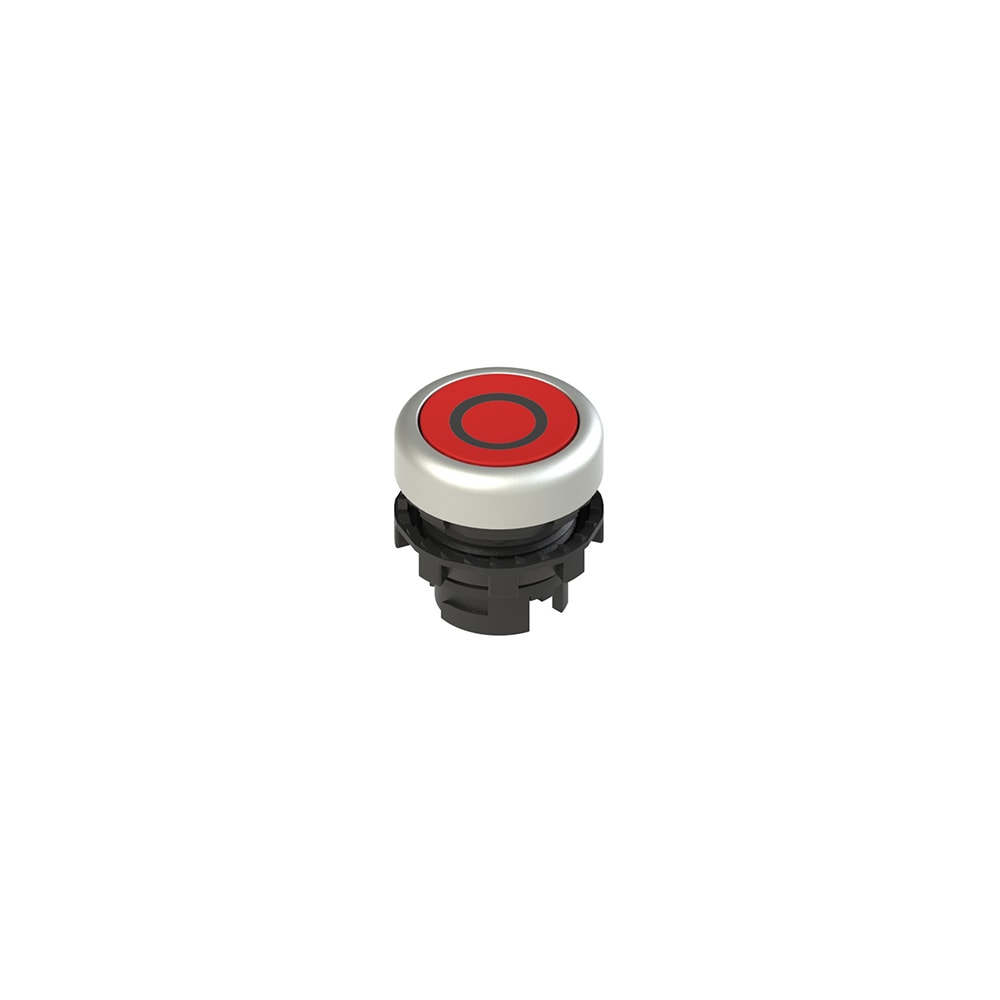 PIZZATO ELETTRICA - PZZE2 1PL2R329L1 PULSANTE LUMINOSO RASATO ROSSO CON MARCA