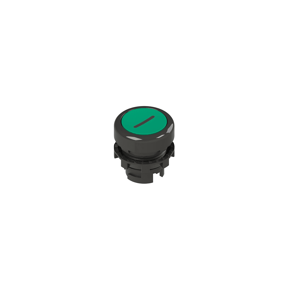 PIZZATO ELETTRICA - PZZE2 1PU2R421L2 PULSANTE AD IMPULSO RASATO VERDE CON MAR