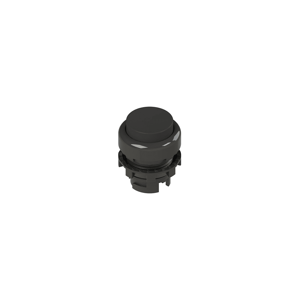 PIZZATO ELETTRICA - PZZE2 1PU2S1210 PULSANTE AD IMPULSO SPORGENTE NERO
