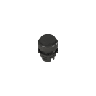 PIZZATO ELETTRICA - PZZE2 1PU2S1210 PULSANTE AD IMPULSO SPORGENTE NERO