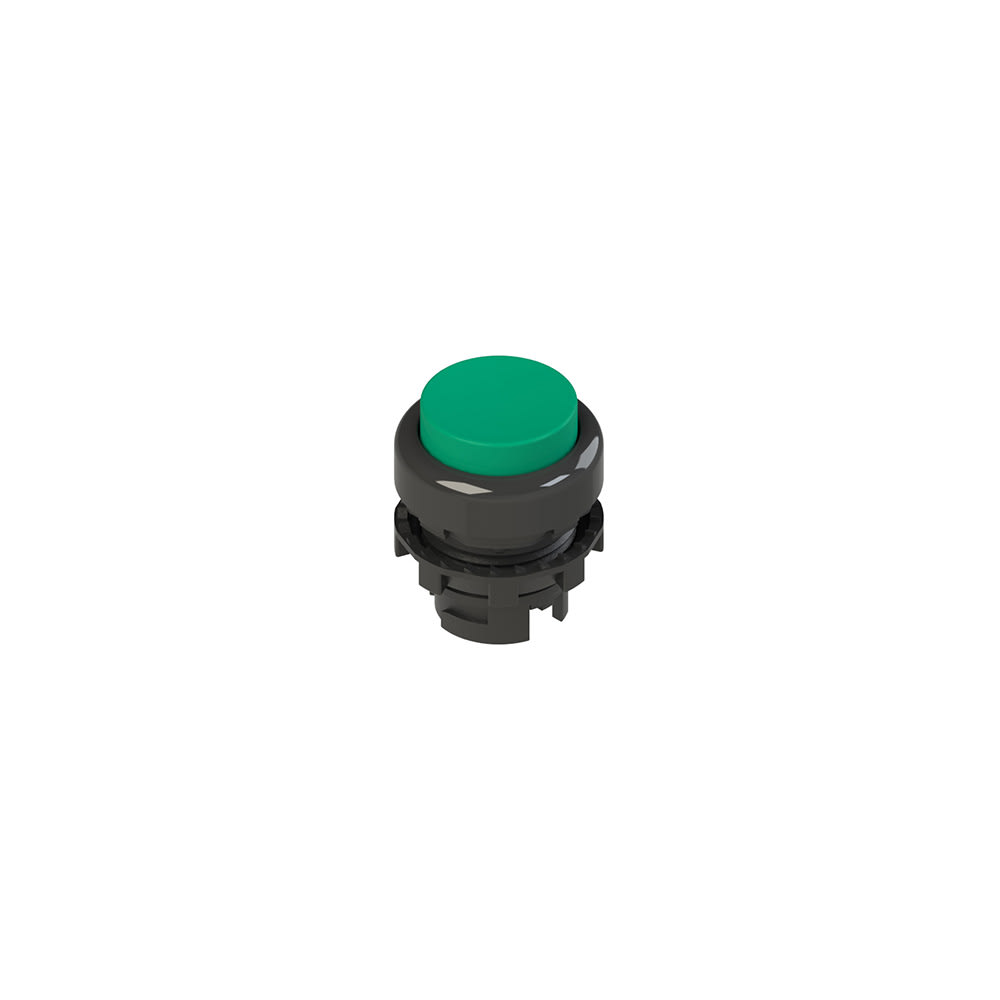 PIZZATO ELETTRICA - PZZE2 1PU2S4210 PULSANTE AD IMPULSO SPORGENTE VERDE