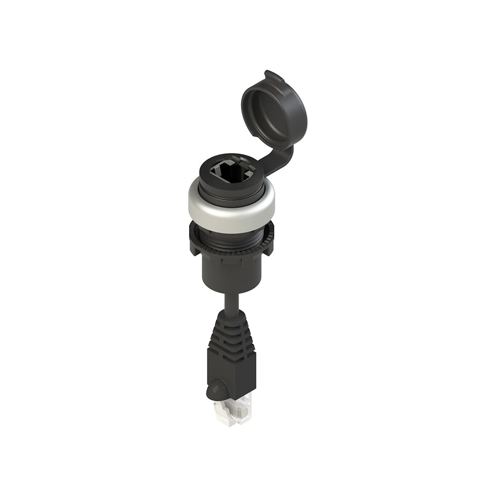 PIZZATO ELETTRICA - PZZE2 1RJ459BN1.5 PRESA RJ45 SERIE EROUND