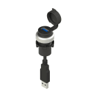 PIZZATO ELETTRICA - PZZE2 1USB9AN0.8 PRESA USB 3.0 SERIE EROUND