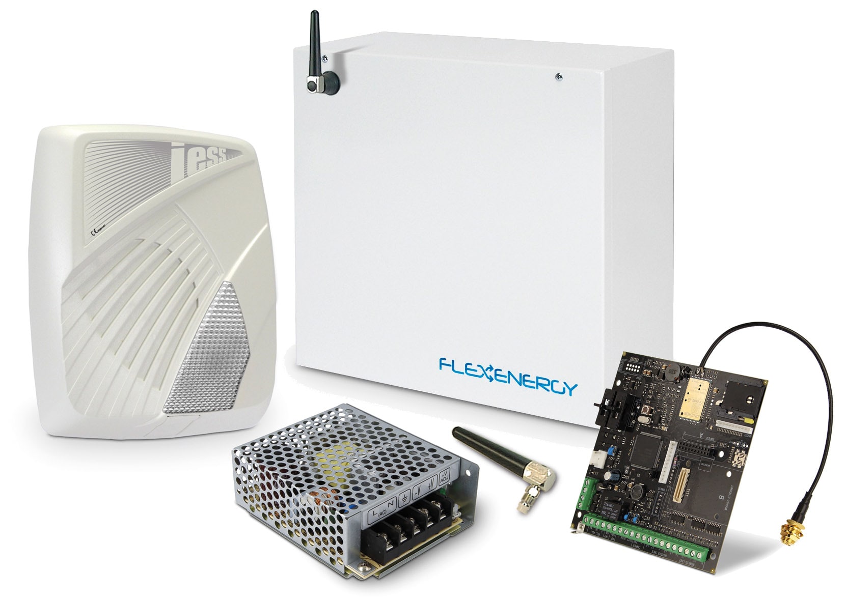 IESS SRL - EAAKIT1244 KIT FLEX 40 ZONE C/GSM 4G START E SIRENA