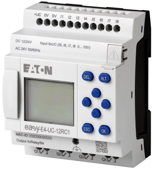 EATON - EAO197211 EASY-E4-UC-12RC1 PLC 12-24VDC 24VAC 8I 4