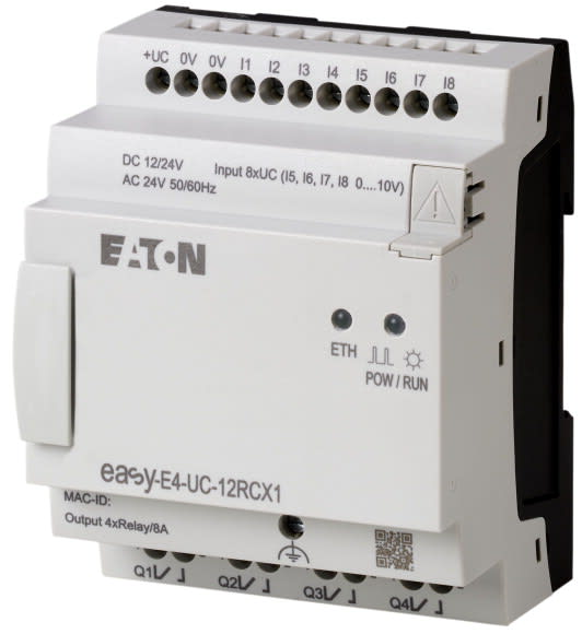 EATON - EAO197212 EASY-E4-UC-12RCX1 PLC 12-24VDC 24VAC 8I