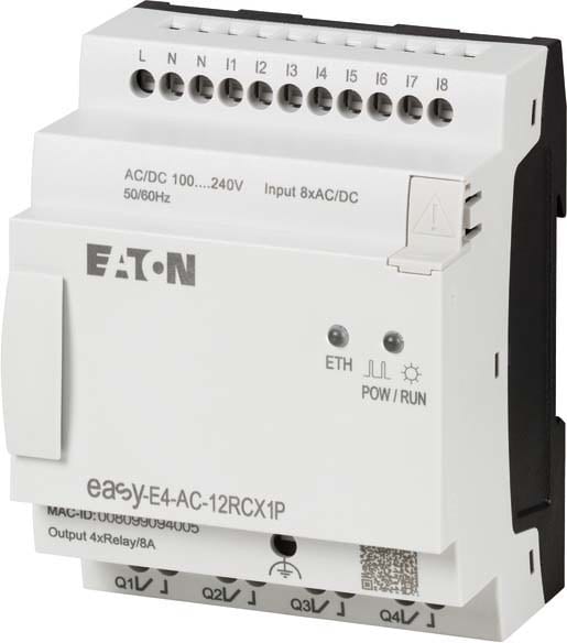 EATON - EAO197509 EASY-E4-AC-12RCX1P P-IN PLC 230VAC 8IN 4