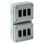 ELETTROCANALI - ETNEC300A6V CONTENITORE PARETE IP40 6 POSTI V. GWSMA