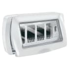 ELETTROCANALI SRL - ETNEC3164B Placca autoportante IP55 4 posti bianca