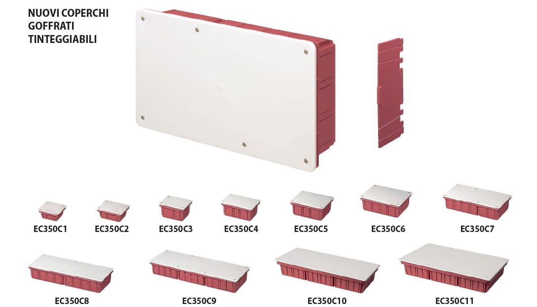 ELETTROCANALI SRL - ETNEC350C10 CASSETTA DERIVAZIONE INCASSO 520X200X90