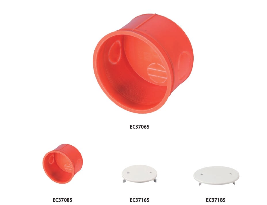ELETTROCANALI SRL - ETNEC37085 SCATOLA ROTONDA INCASSO DIM. 80X40