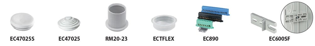 ELETTROCANALI SRL - ETNEC47025 PASSACAVO IN PLASTICA DIAM. 25 MM