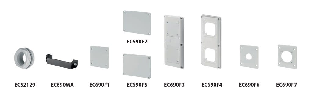 ELETTROCANALI SRL - ETNEC690F2 FLANGIA INTERBLOCCATA ORIZZONTALE SBF