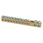 ELETTROCANALI - ETNEC680M3 MORSETTIERA IN OTTONE A 12 FORI