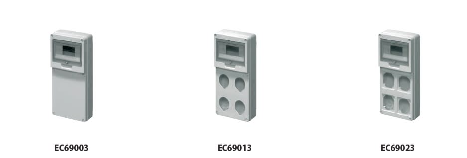 ELETTROCANALI SRL - ETNEC69023 QUADRO PER 4 PRESE 8 MOD. MODELLO FLANGI