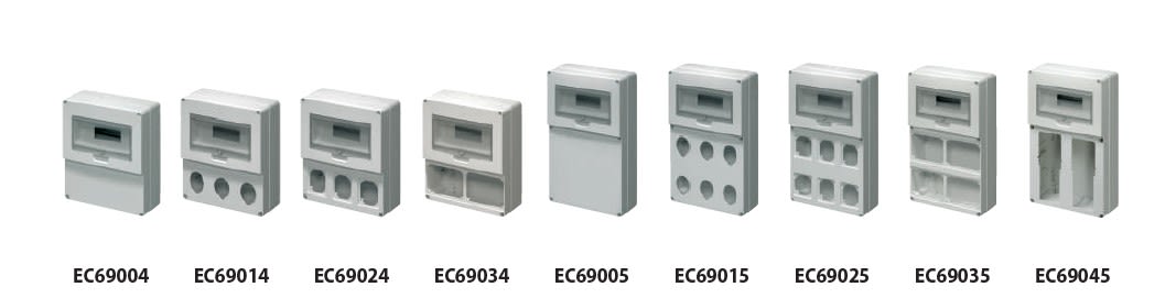 ELETTROCANALI SRL - ETNEC69035 QUADRO 12 MOD. FLANGIATO 4 PRESE IOSBF