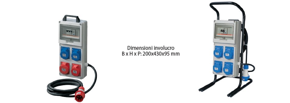 ELETTROCANALI SRL - ETNEC6902308 QUADRO ASC 4 PR. IP44 3X2P+T-1X3P+T