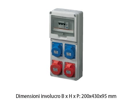 ELETTROCANALI SRL - ETNEC6902325 QUADRO DBO 4 PR. IP44 4X3P+T
