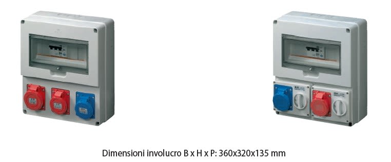 ELETTROCANALI SRL - ETNEC6902472 QUADRO DBO 2 PR. IOSBF IP65 2P+T -3P+T