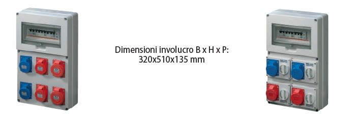 ELETTROCANALI SRL - ETNEC6902570 QUADRO DBO 4 PR. IOSBF IP65 2X2P+T -2X3P