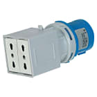 ELETTROCANALI - ETNEC690520 ADATTATORE 16A 2P+T INDUSTR. A 2 BIVALEN