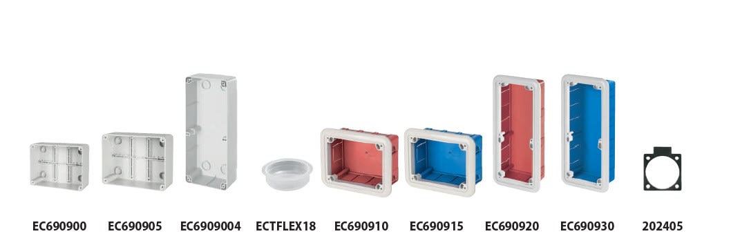 ELETTROCANALI SRL - ETNEC690900 FONDO DA PARETE PER PRESE IOSBF