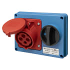 ELETTROCANALI - ETNEC69096 PRESA IOSBF SENZA FONDO IP44 380V 3P+T 3