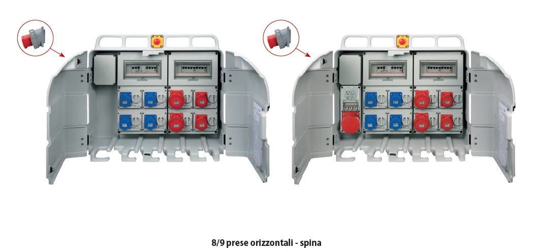 ELETTROCANALI SRL - ETNEC6900899 QUADRO DA CANTIERE 8 PRESE IOSBF SPINA 6
