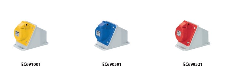 ELETTROCANALI SRL - ETNEC692521 PRESA BASE INCLINATA IP44 220V 2P+T32 A